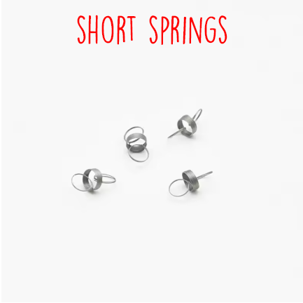 1 Capping Station Spring, Two Sizes of Small Springs for L1800 R1390 Capping Station Basket Repair