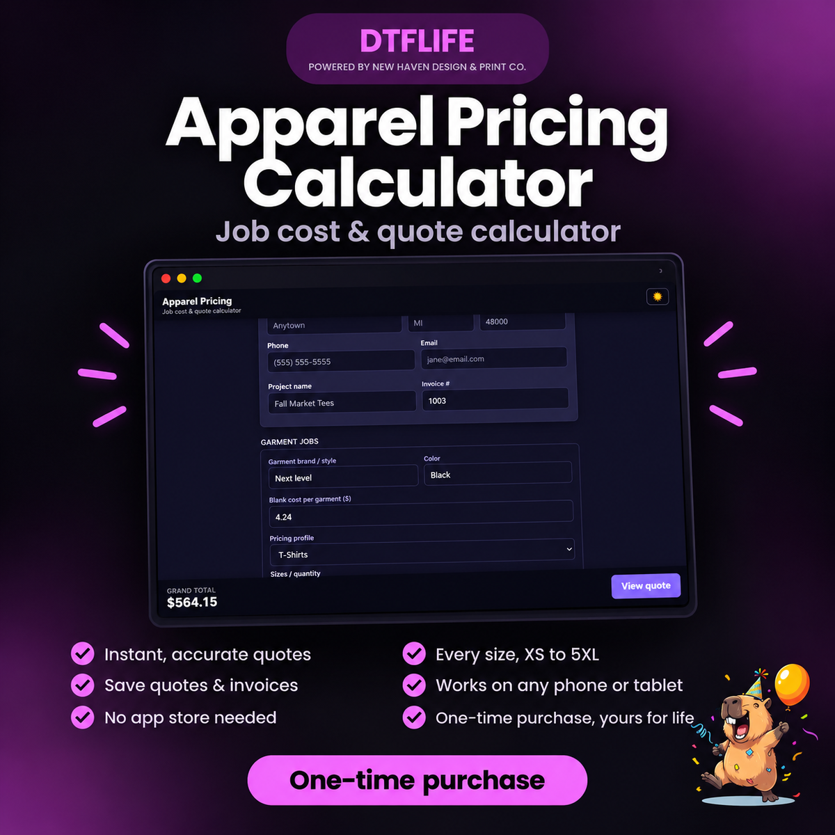 Apparel Pricing & Profit Calculator
