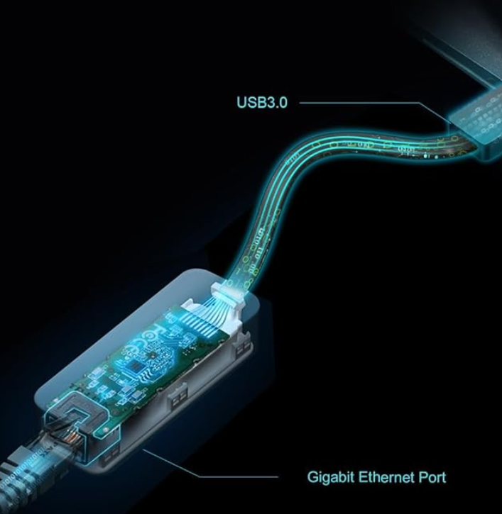 USB to Ethernet Adapter (UE306) - Foldable USB 3.0 to Gigabit Ethernet LAN Network Adapter - For Windows, Linux, Apple MacBook OS 10.11 - 12 (Driver Required)