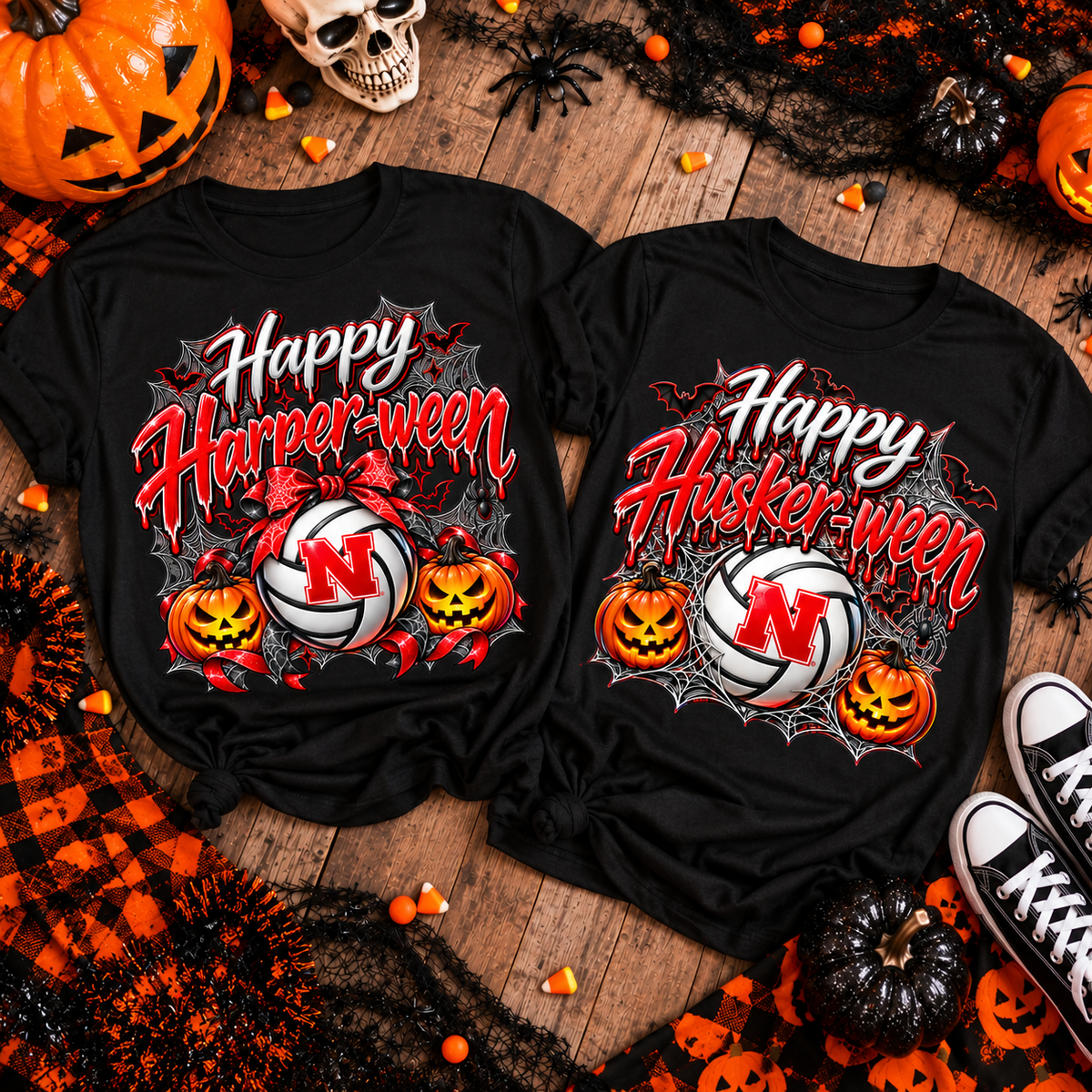 Halloween Volleyball Gear - Tshirts and Baby Bodysuits - FREE Shipping in the USA!