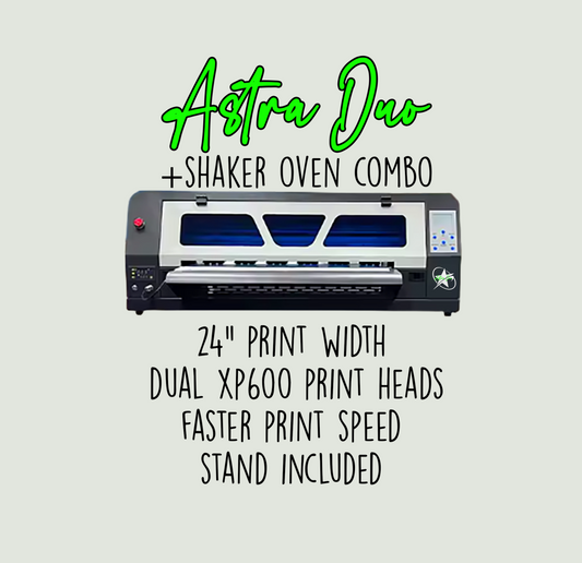 Astra Duo Dual XP600 24 Inch DTF Printer and Shaker Oven Combo - Sea Shipping Included