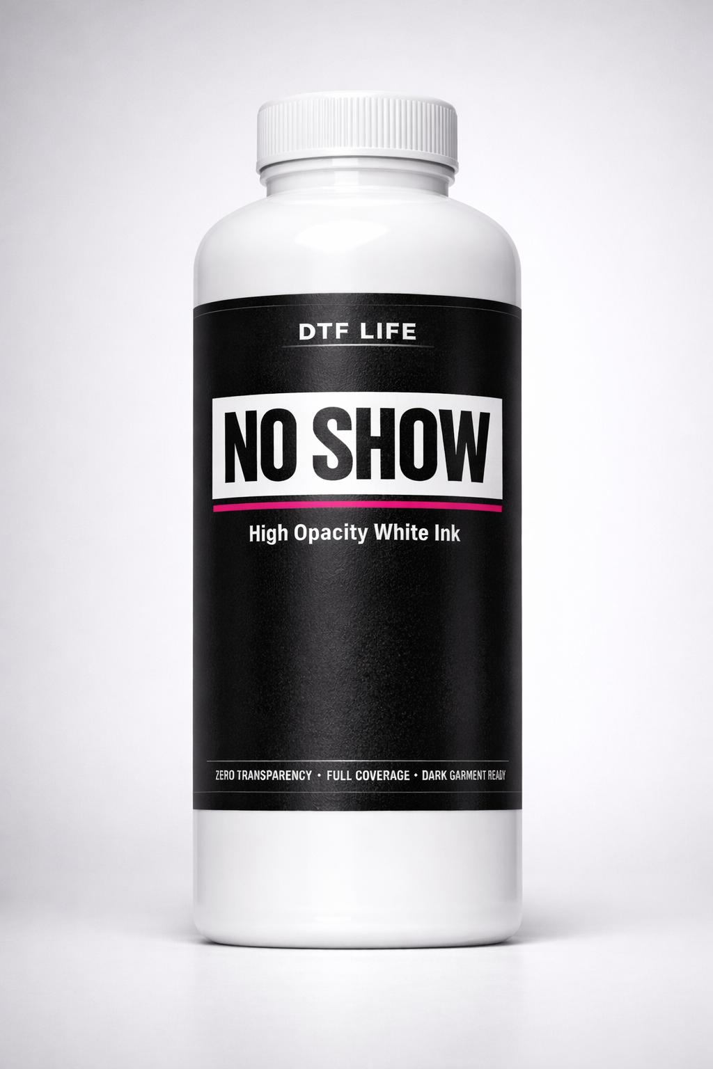 No Show - Heavy Opacity White Ink for Dark Garments and Low Humidity Issues