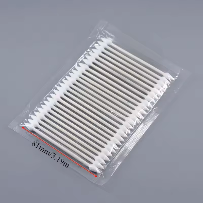 Dual-End Dust Free Disposable Cleaning Swab - Cotton Stick for Cleaning Small Spaces - 10 Swabs
