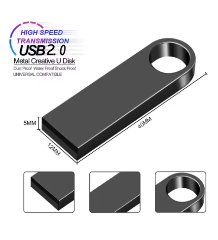 32GB (29.2GB) USB Flash Drive - Rose Gold with Keychain Clip