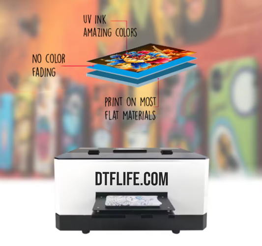 A5 UV Printer - NOT for Stickers or Cylinders, Can Print Flat Objects ONLY