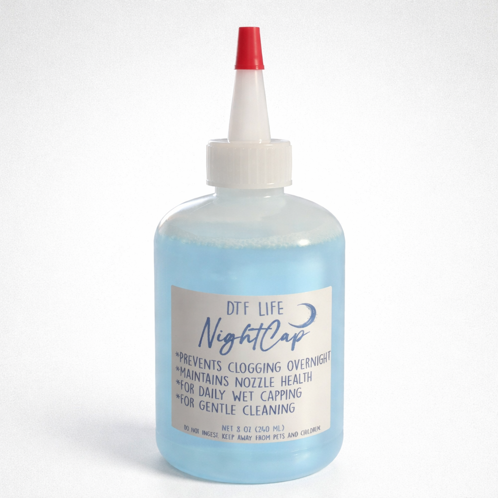 DTF Printer Cleaning Solution for Maintenance, Prevents Clogging, Gentle Wet Capping Fluid - DTF Life NightCap