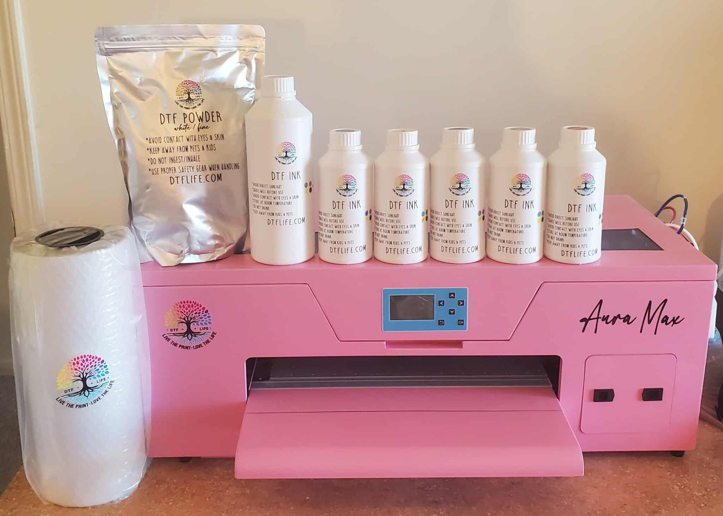 DTF Powder Fine/White - Heat Transfer Printing - DTF Adhesive Powder Stretchy - White Hot Melt Powder