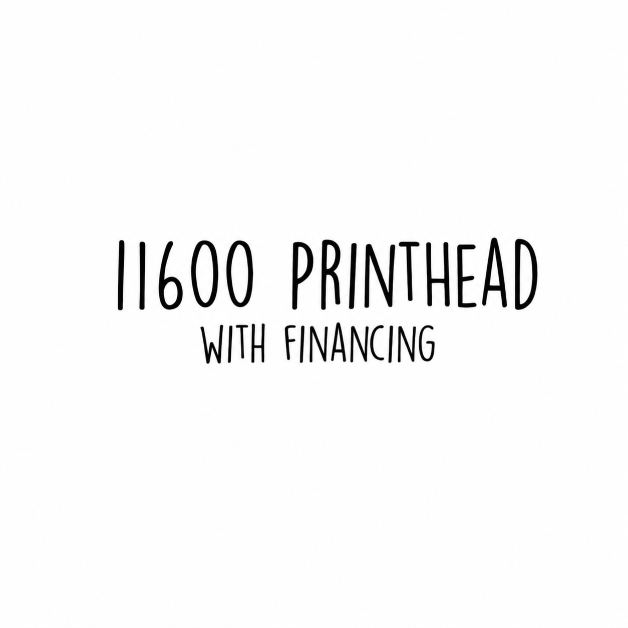 I600 Print Head - Financing or Pay in Full