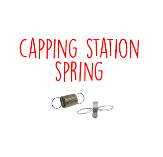 1 Capping Station Spring, Two Sizes of Small Springs for L1800 R1390 Capping Station Basket Repair