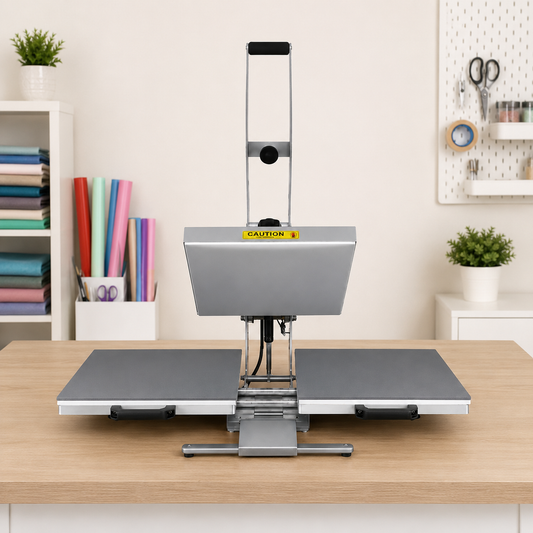 16"x24" Dual Heat Press - Semi Automatic - 110V - Shipping Included