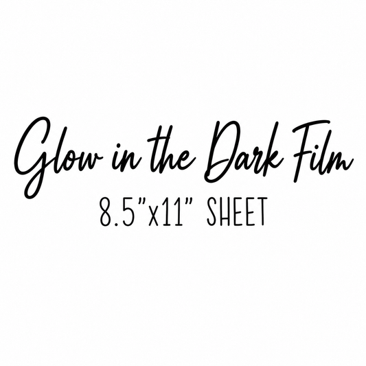 Glow in the Dark DTF Film Sheet - 8.5"x11" - Cold Peel