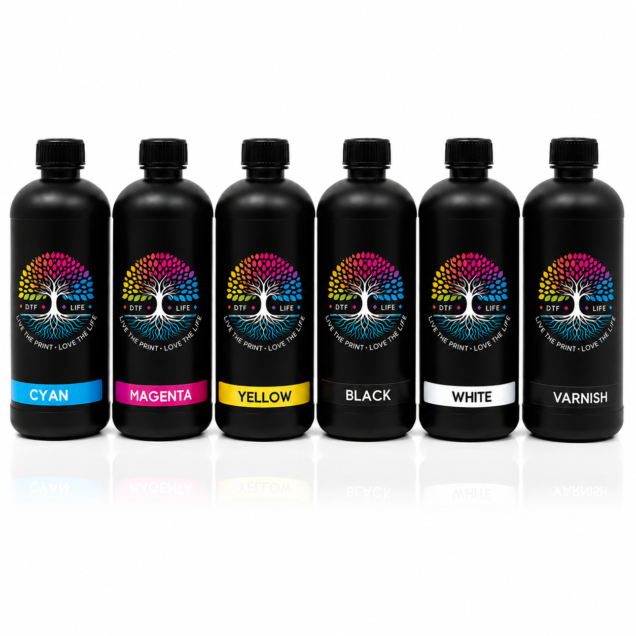 UV DTF Inks + Varnish for Sticker Printers (Shipping Included in Price)